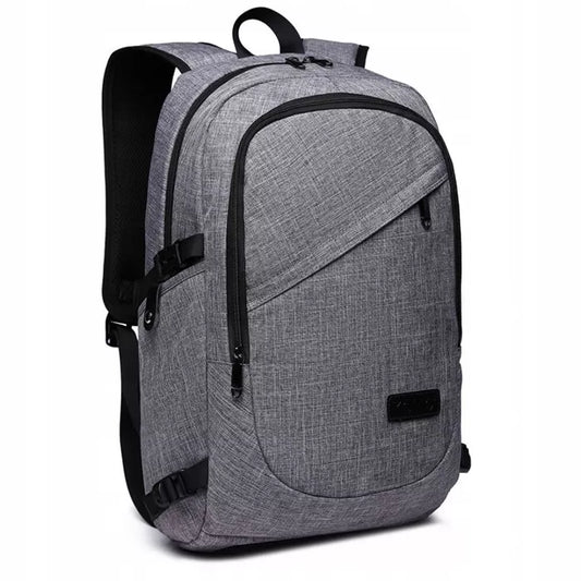 Kuprinė pilka 15,6″ laptopui, „IT Specialist“, biurui, USB, A4