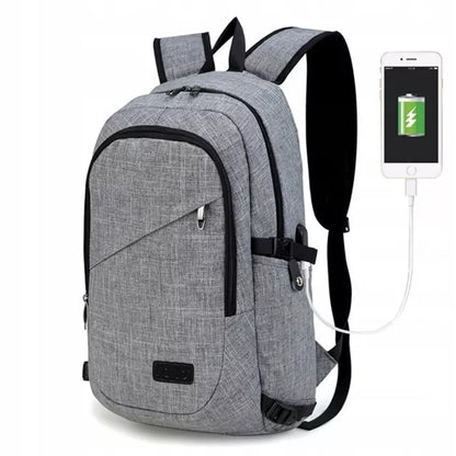 Kuprinė pilka 15,6″ laptopui, „IT Specialist“, biurui, USB, A4