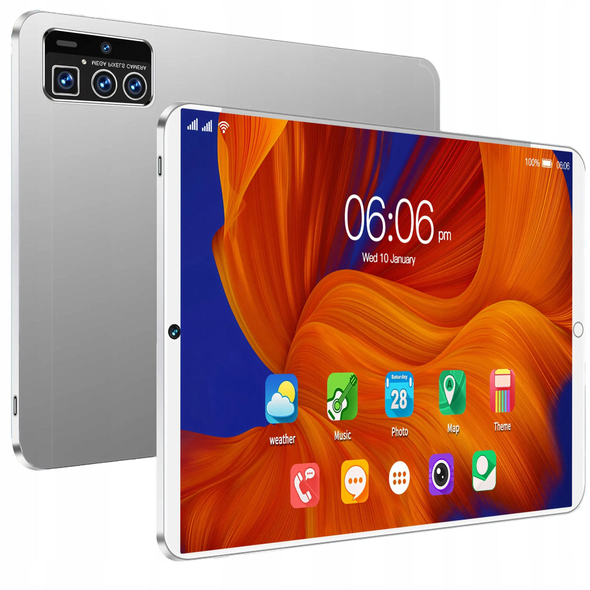 Planšetinis kompiuteris 10" 4GB+64GB Android Wi-Fi SIM BT 1280x800