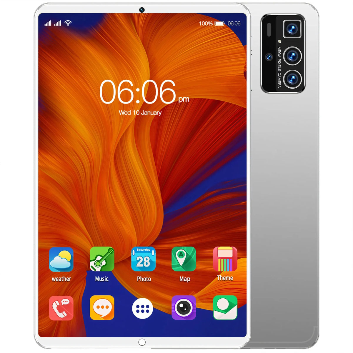 Planšetinis kompiuteris 10" 4GB+64GB Android Wi-Fi SIM BT 1280x800