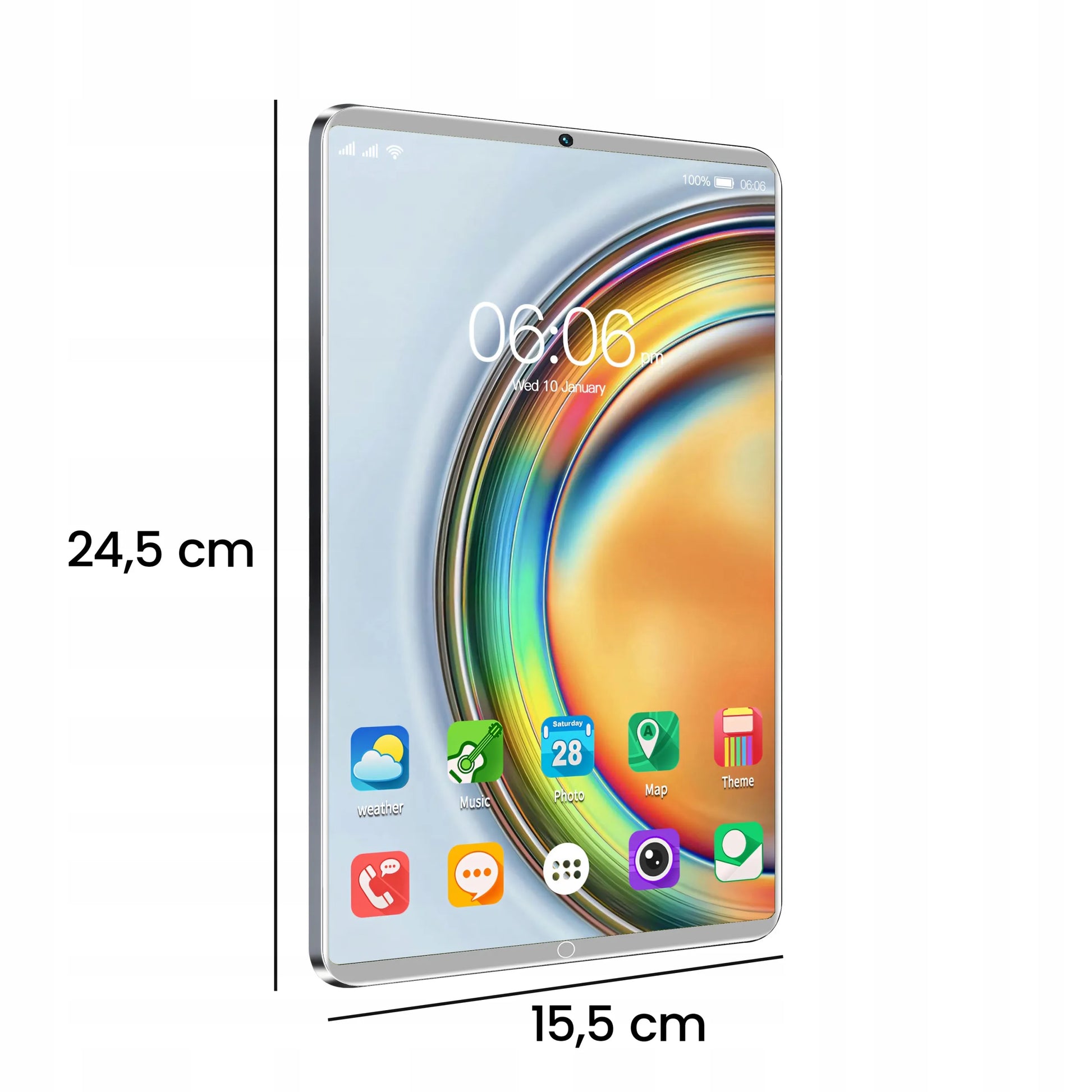 Planšetinis kompiuteris 10" 4GB+64GB Android Wi-Fi SIM BT 1280x800
