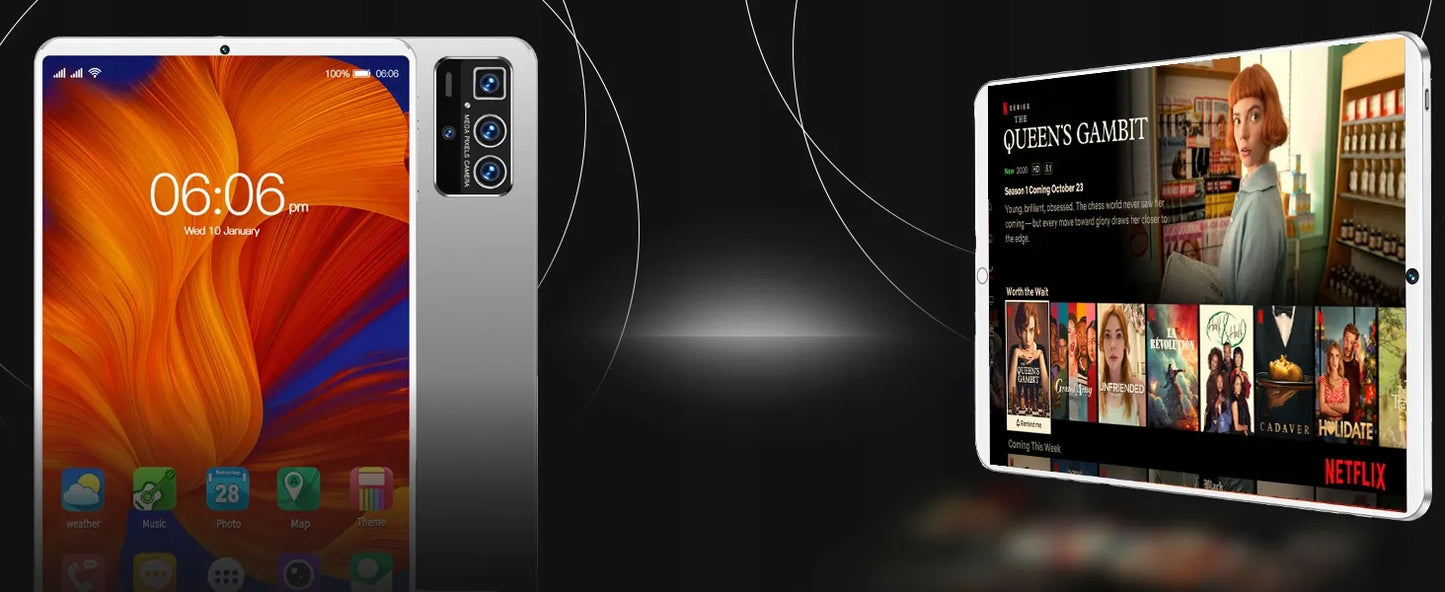 Planšetinis kompiuteris 10" 4GB+64GB Android Wi-Fi SIM BT 1280x800