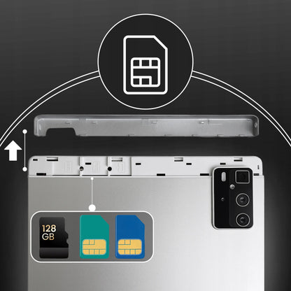 Planšetinis kompiuteris 10" 4GB+64GB Android Wi-Fi SIM BT 1280x800