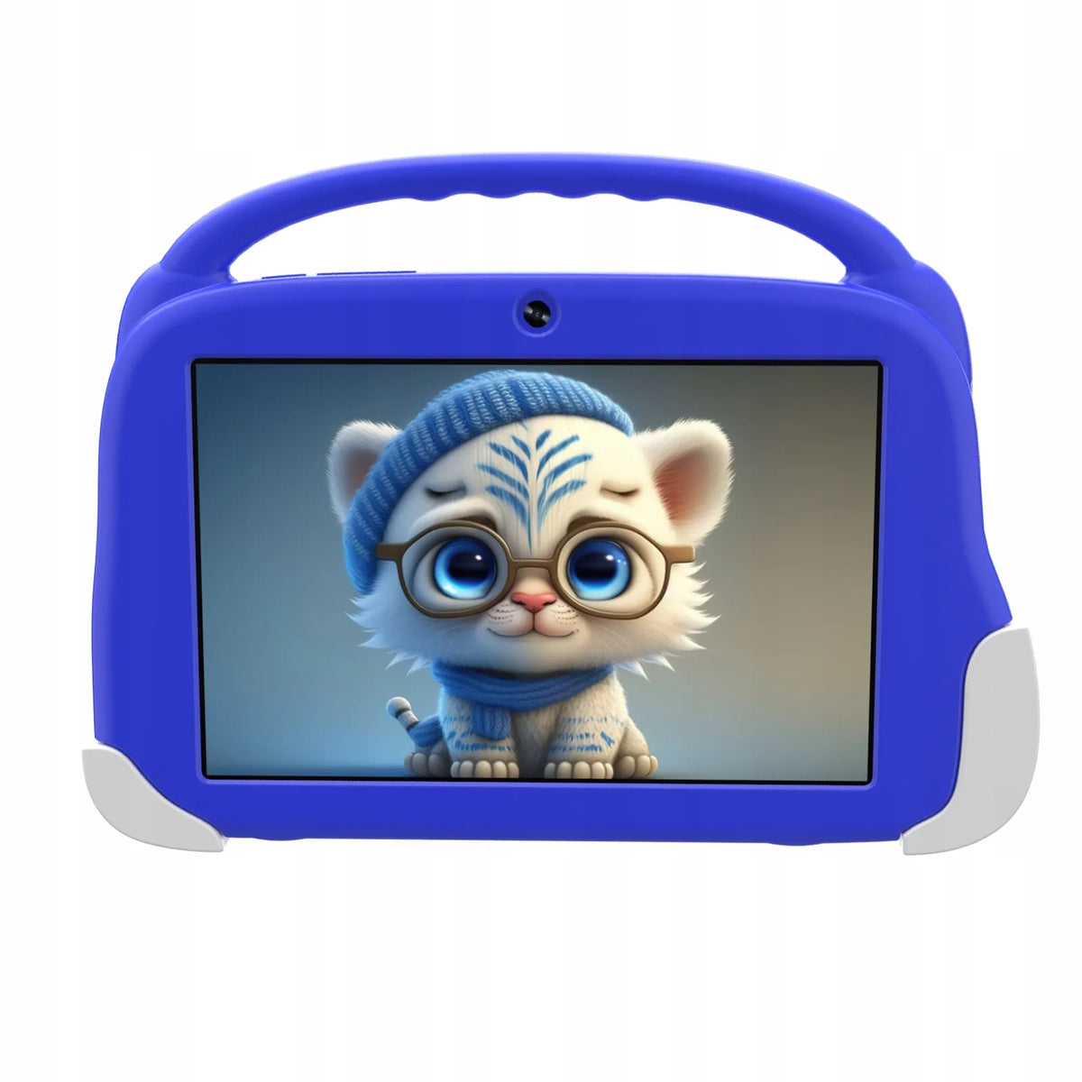8 colių planšetinis kompiuteris 4G LTE 4/64 GB WiFi SIM GPS HD ANDROID MĖLYNAS EDUKACINIS DĖKLAS