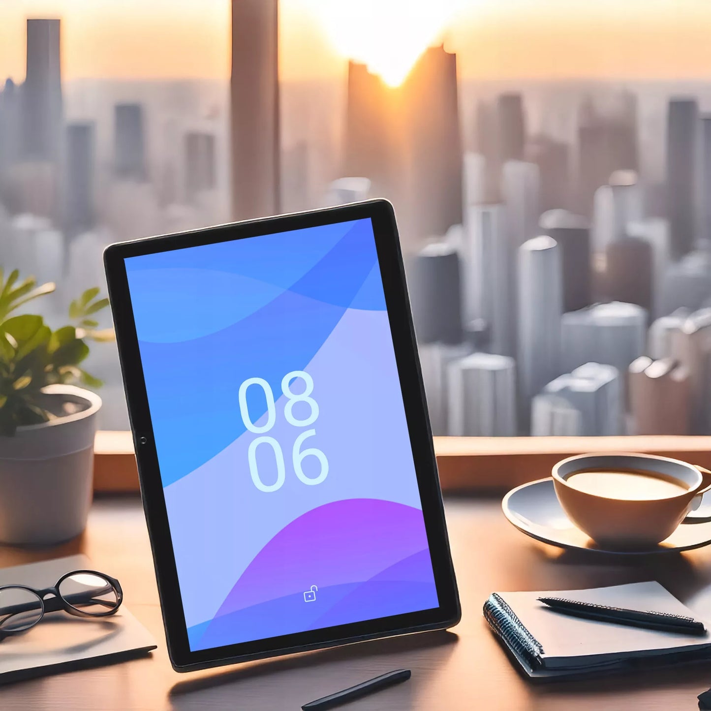 Android planšetė 10" – LTE, 4/128 GB, 8000 mAh, Wi-Fi, GPS, SIM, kroviklis, juoda