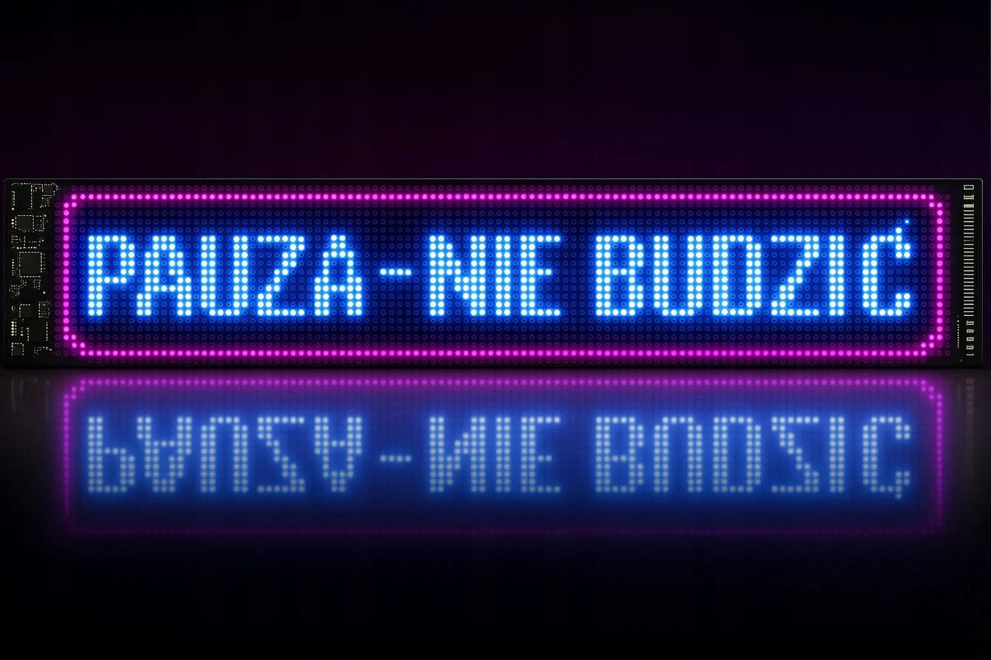 LED lenta TIR 38x10 automobilinė žinutė su programėle ir gestų signalizacijos funkcija