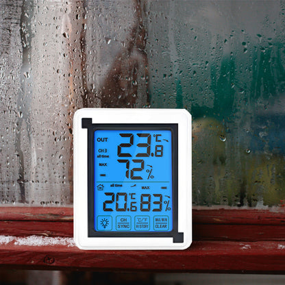 Bezvadu meteoroloģiskā stacija ar higrometru un āra sensoru – Skārienjūtīgs digitālais termometrs