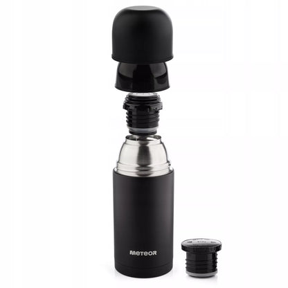 Vakuuminis turistinis termosas 750 ml – kavai, arbatai, 2 puodeliai, karštas iki 24 val.
