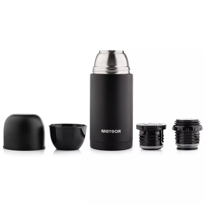 Vakuuminis turistinis termosas 750 ml – kavai, arbatai, 2 puodeliai, karštas iki 24 val.
