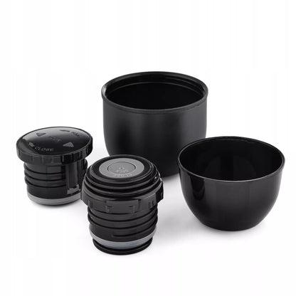Vakuuminis turistinis termosas 750 ml – kavai, arbatai, 2 puodeliai, karštas iki 24 val.