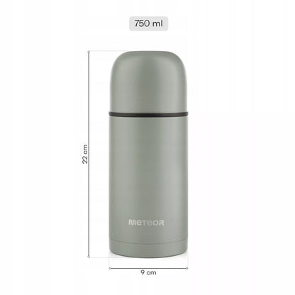Turistinis gėrimų termosas – 750 ml, su puodeliais, šildo iki 24 val.