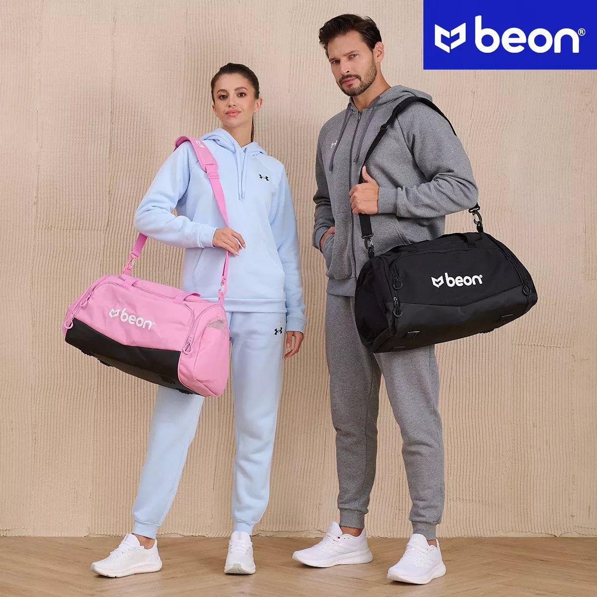 Moteriška sportinė rankinė treniruotėms ir fitnesui į sporto salę, per petį BEON Premium