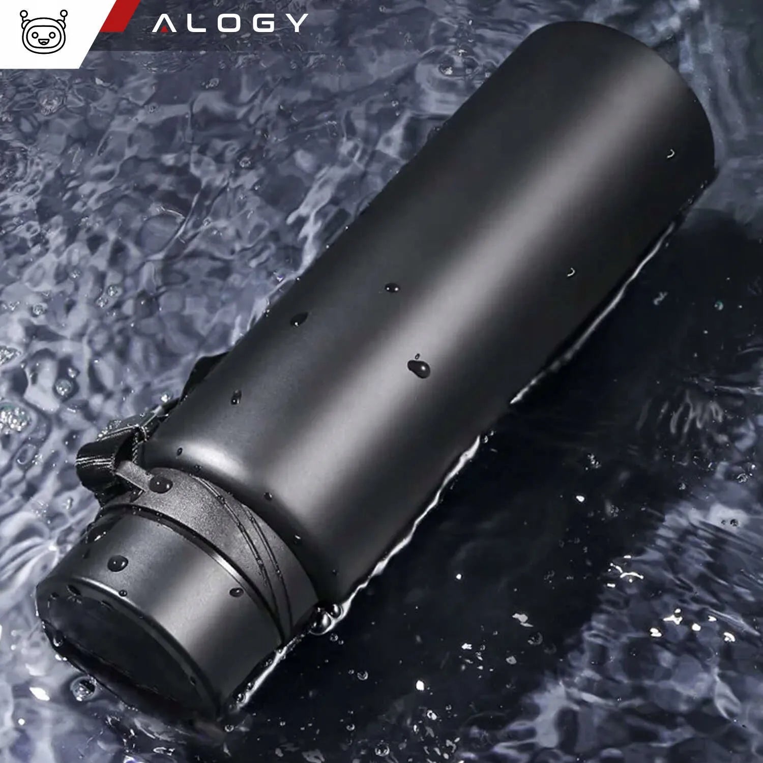 Alogy termosas butelis 1 l juodas
