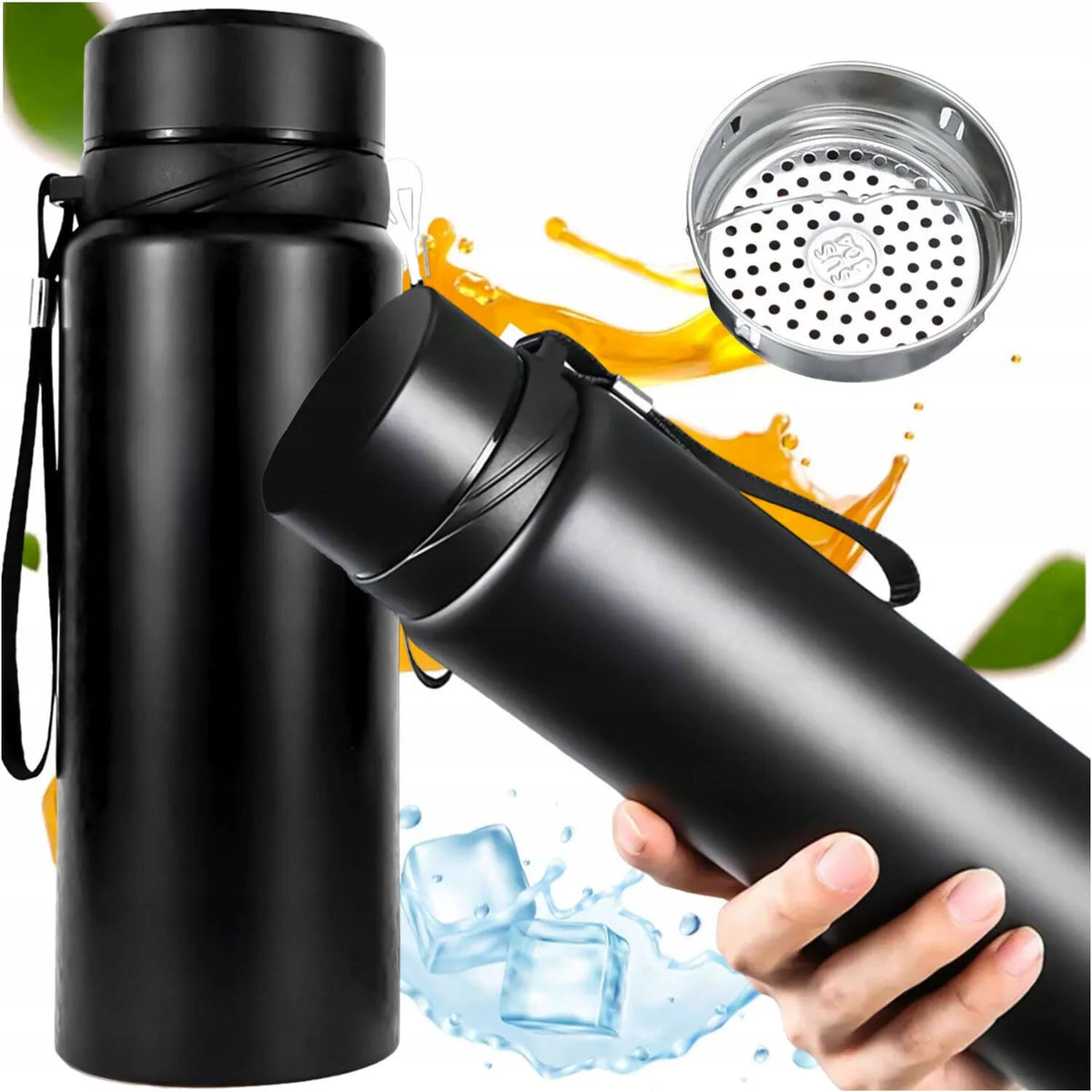 Alogy termosas butelis 1 l juodas