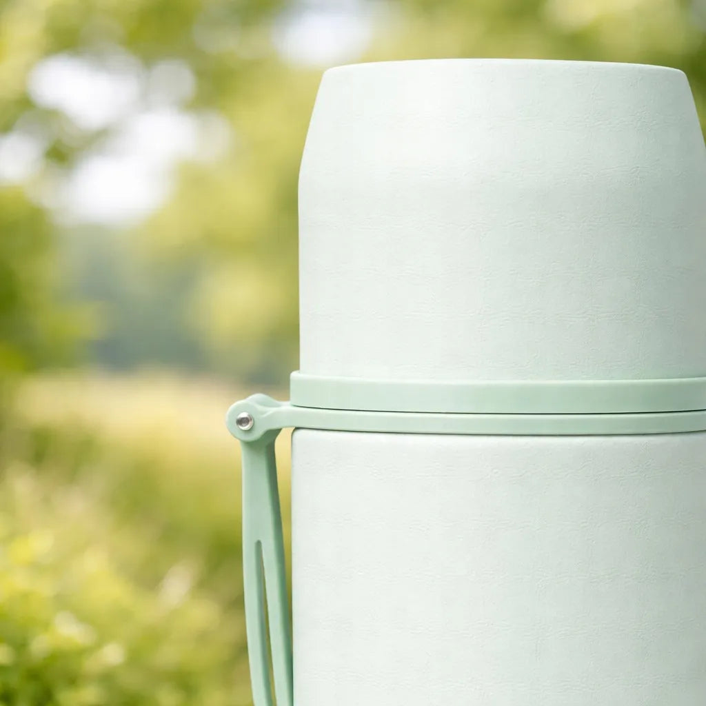Turistinis termosas vakuuminis sandarus plieninis 500 ml mėtų spalvos