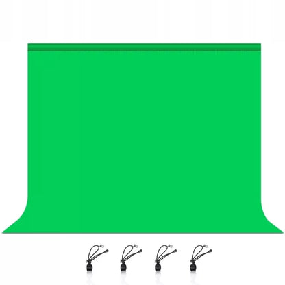 Žalias medžiaginis green screen fonas 3x2m