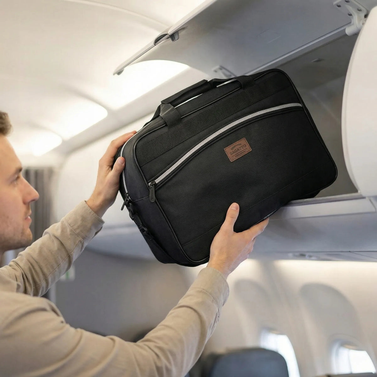 Kelioninis krepšys 40x30x20 lėktuvui RYANAIR WIZZAIR rankinis bagažas ZAGATTO