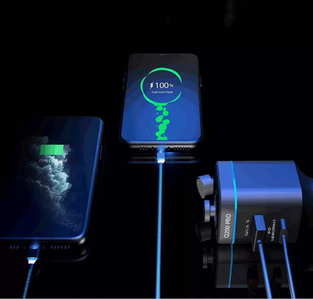 Feegar Q200 PRO transmiter FM Bluetooth z szybką ładowarką QC 4.0 42W Audio