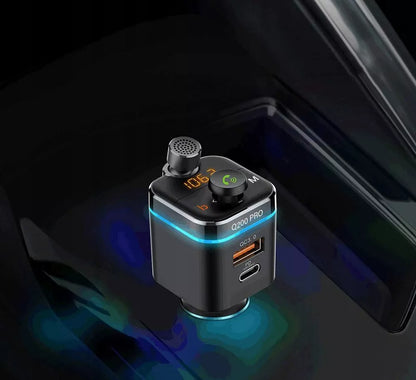 FM siųstuvas Bluetooth su QC 4.0 42W