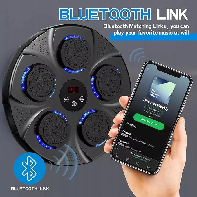 Muzikinė bokso treniruočių lenta su Bluetooth + pirštinės