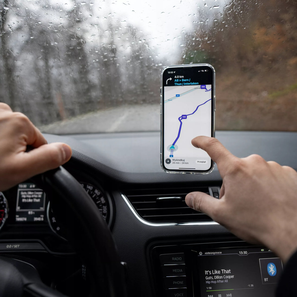 MagSafe magnetinis automobilio laikiklis – montavimui ant stiklo
