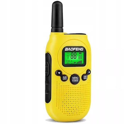 Walkie-talkie vaikams, PMR, žibintuvėlis, USB