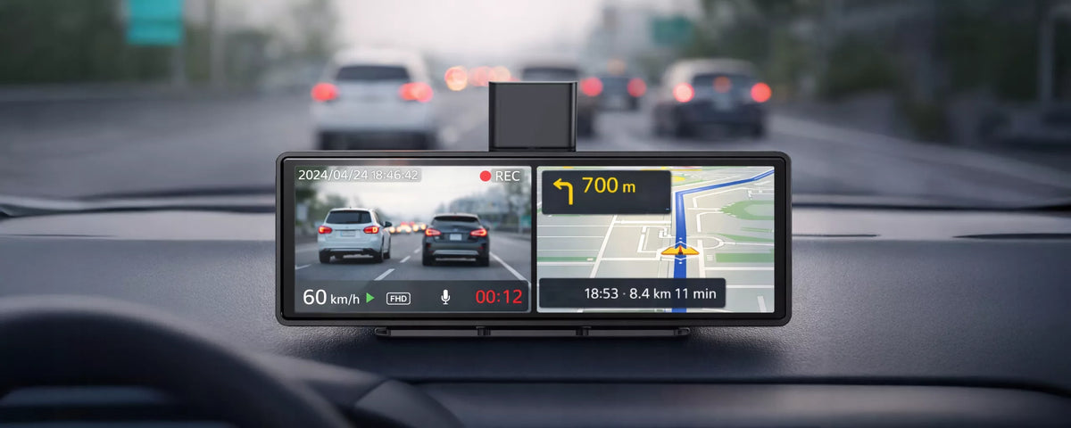 Vaizdo registratorius automobilinė kamera 10,3" FULL HD ANDROID AUTO CARPLAY
