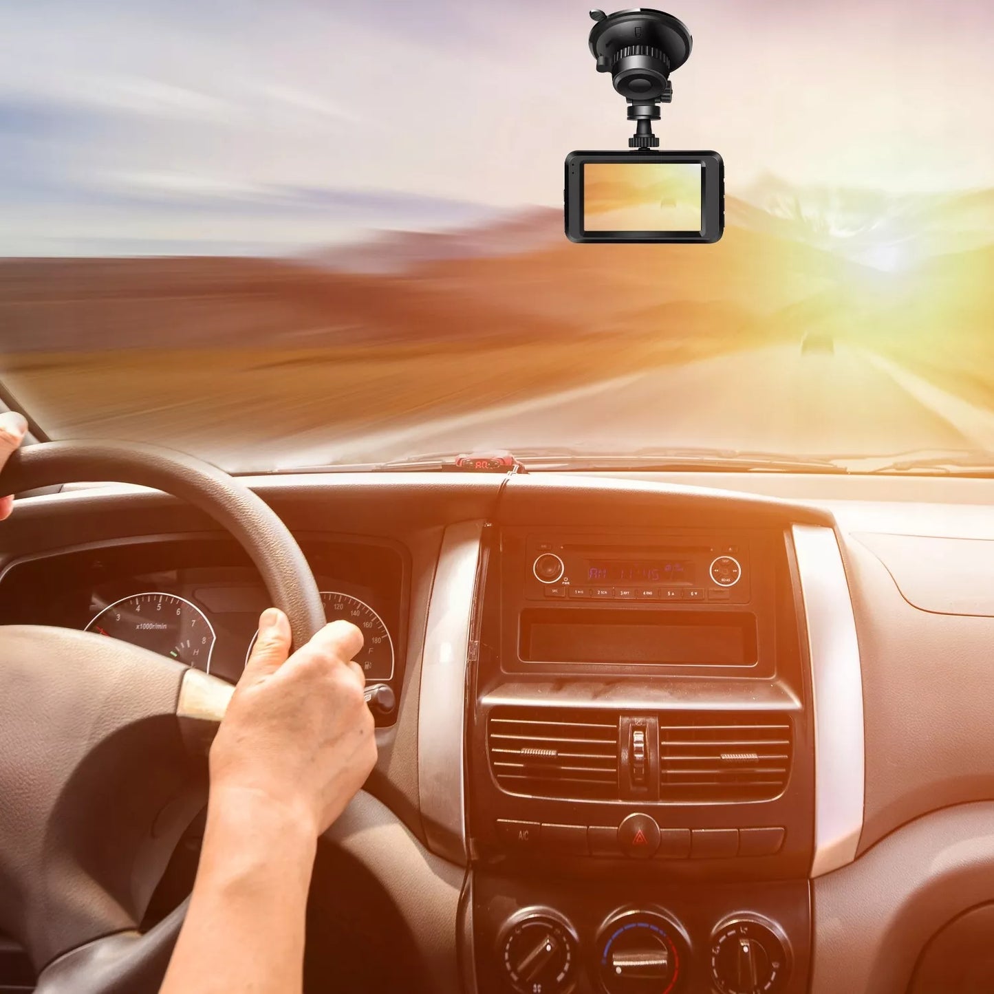 automobilinis vaizdo įrašytuvas kamera 2K HDR kokybė lenkiškas meniu