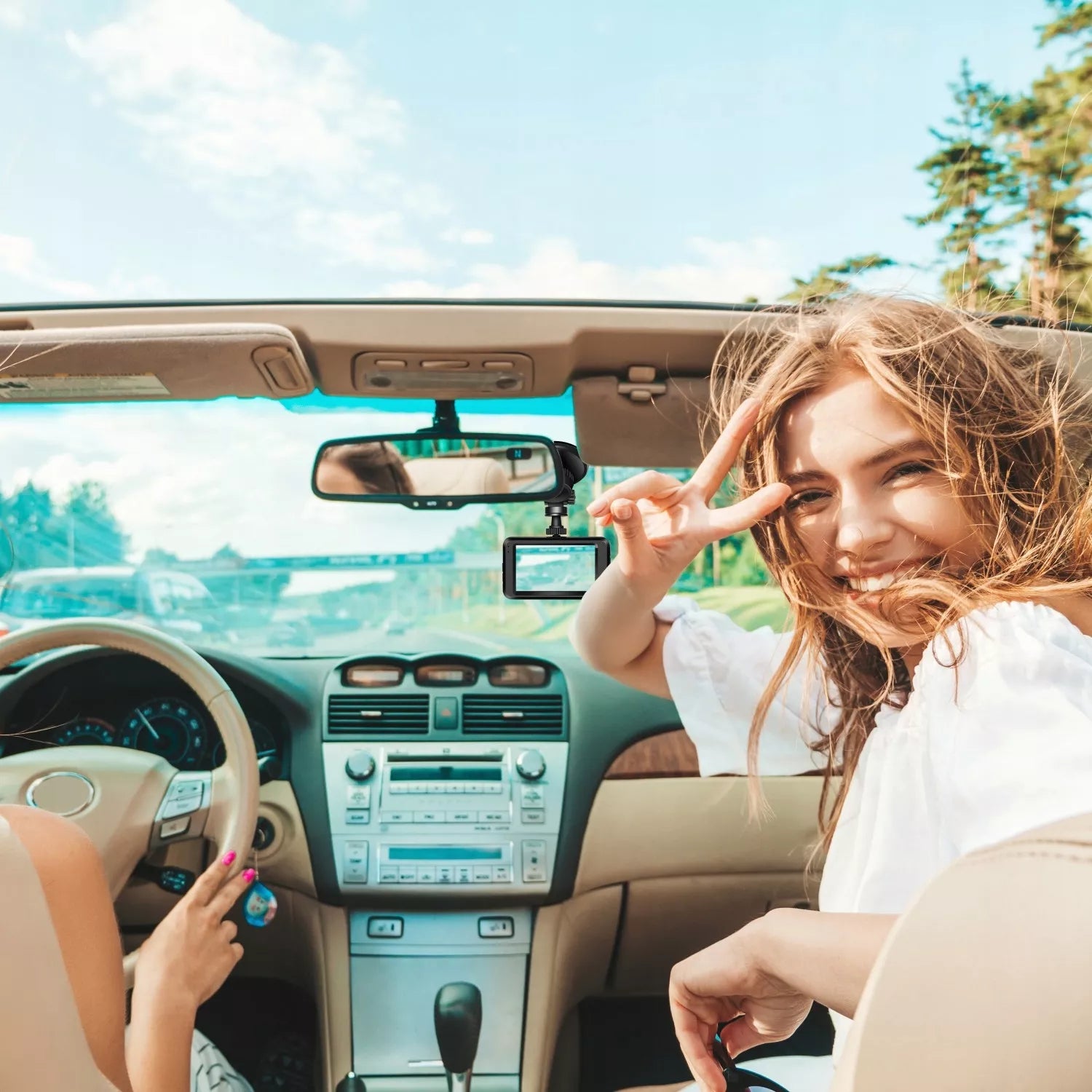 automobilinis vaizdo įrašytuvas kamera 2K HDR kokybė lenkiškas meniu