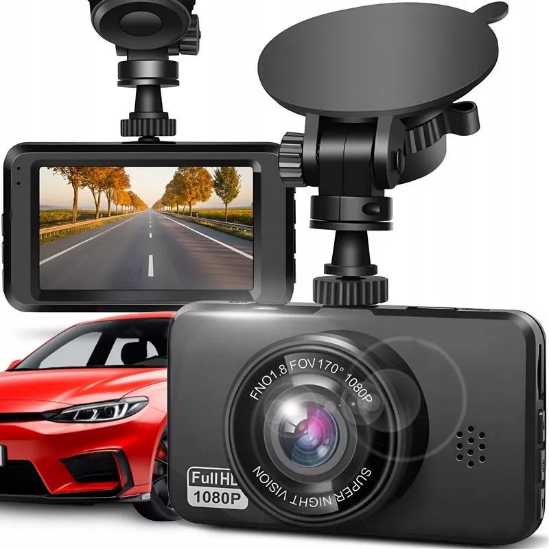 automobilinis vaizdo įrašytuvas kamera 2K HDR kokybė lenkiškas meniu