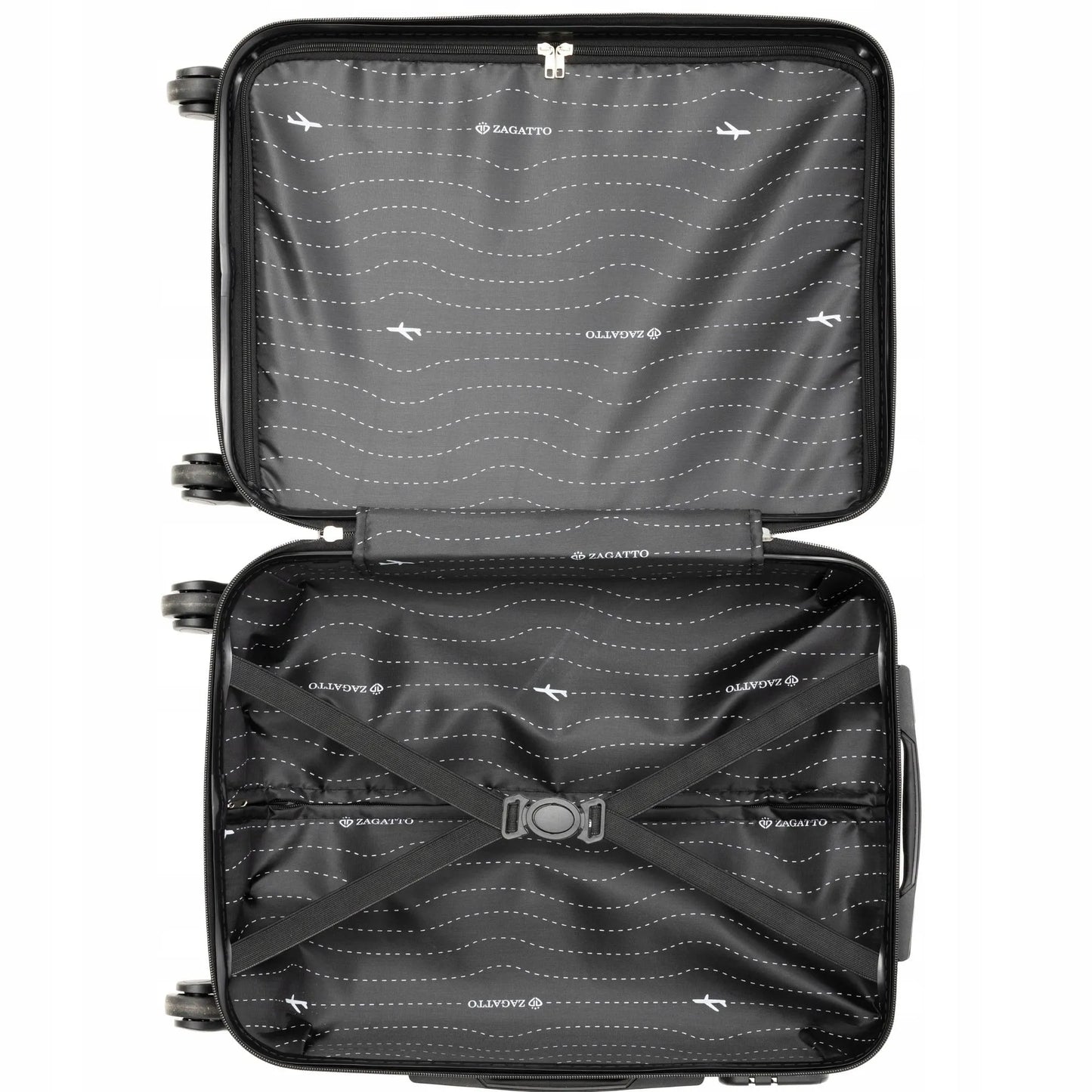 Rankinis lagaminas RYANAIR 55x40x20 mažas kelioninis lagaminas 10 SPALVŲ ZAGATTO