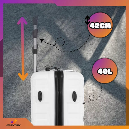 Mažas kelioninis lagaminas, rankinio bagažo dydžio, su ratukais, ABS dėklas vaikams, 40L