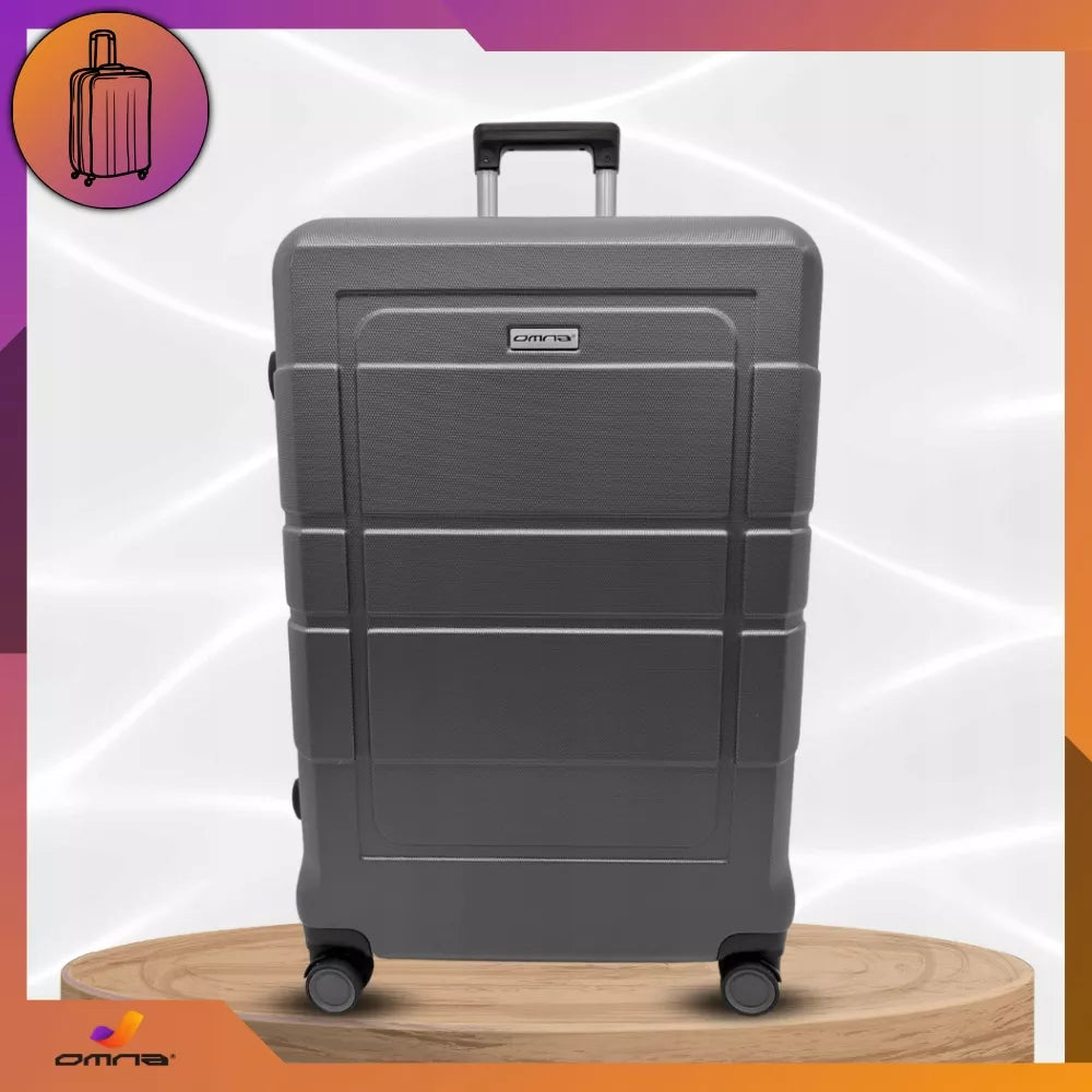 Mažas kelioninis lagaminas su ratukais, kabinai tinkamas ABS lagaminas, 40L, pilkos spalvos