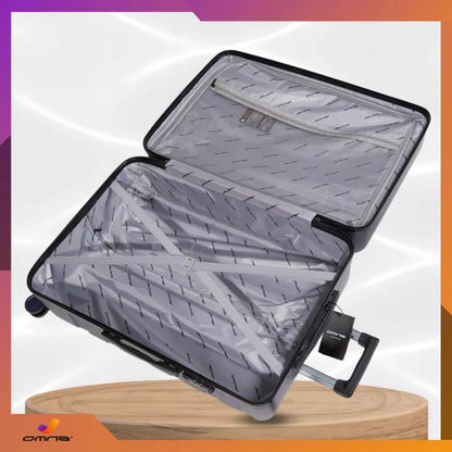 Mažas kelioninis lagaminas su ratukais, kabinai tinkamas ABS lagaminas, 40L, pilkos spalvos