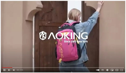 Universali miesto kuprinė 27l rožinė AOKING – idealiai tinka kasdienai