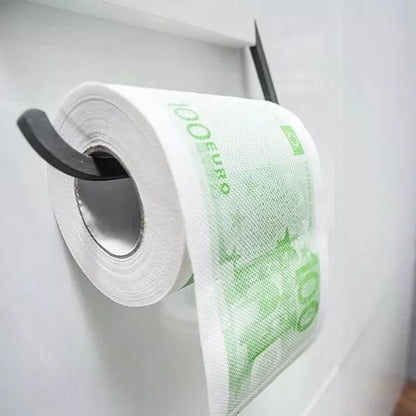 Juokingas tualetinis popierius „100 EUR“ XL – smagi dovana