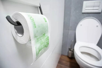 Juokingas tualetinis popierius „100 EUR“ XL – smagi dovana