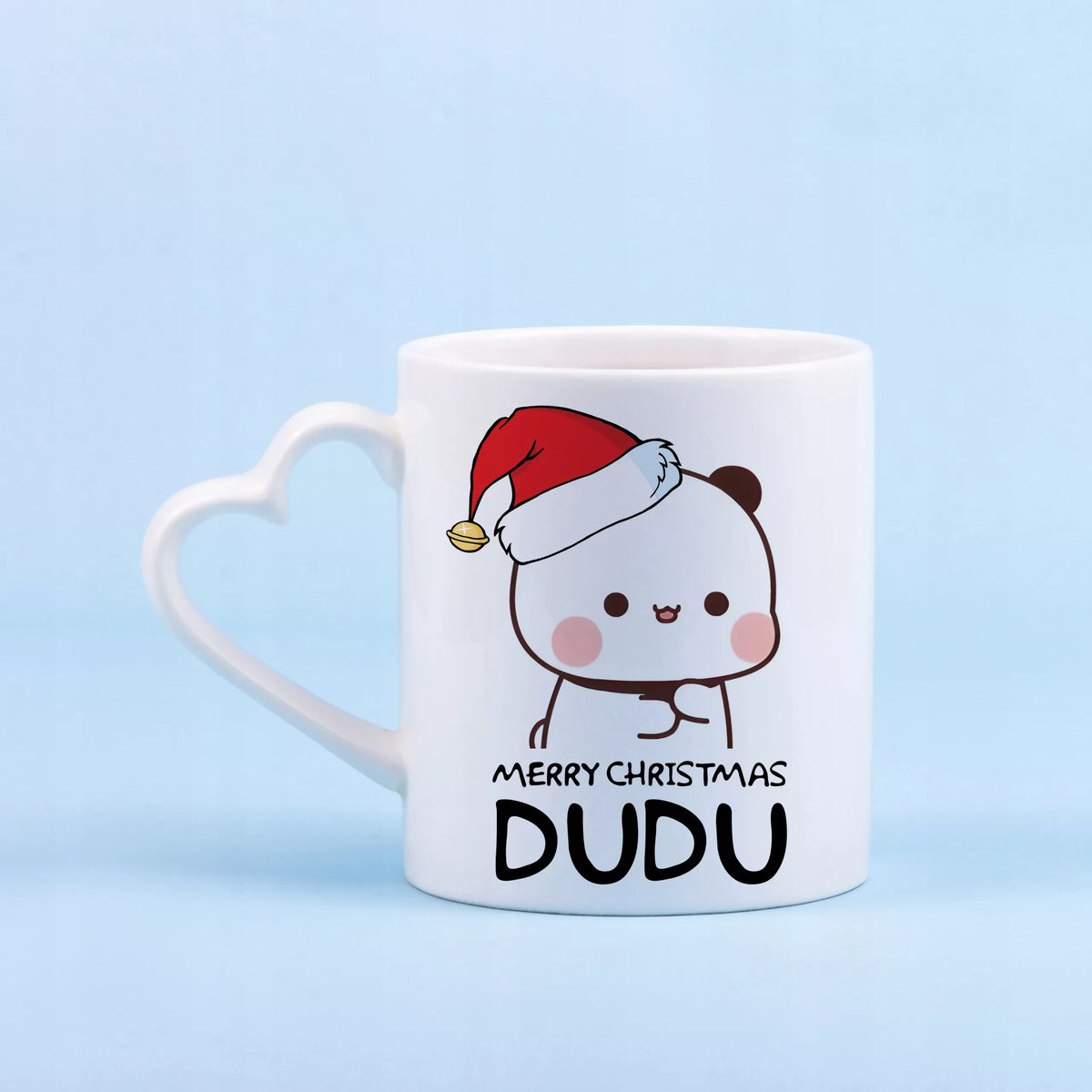 Rinkinys 2 baltų puodelių Bubu ir Dudu