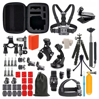 Rinkinys 6 1in 1 priedai, skirti GoPro HERO 13 12 11 10 9 8 7 6 5 BLACK