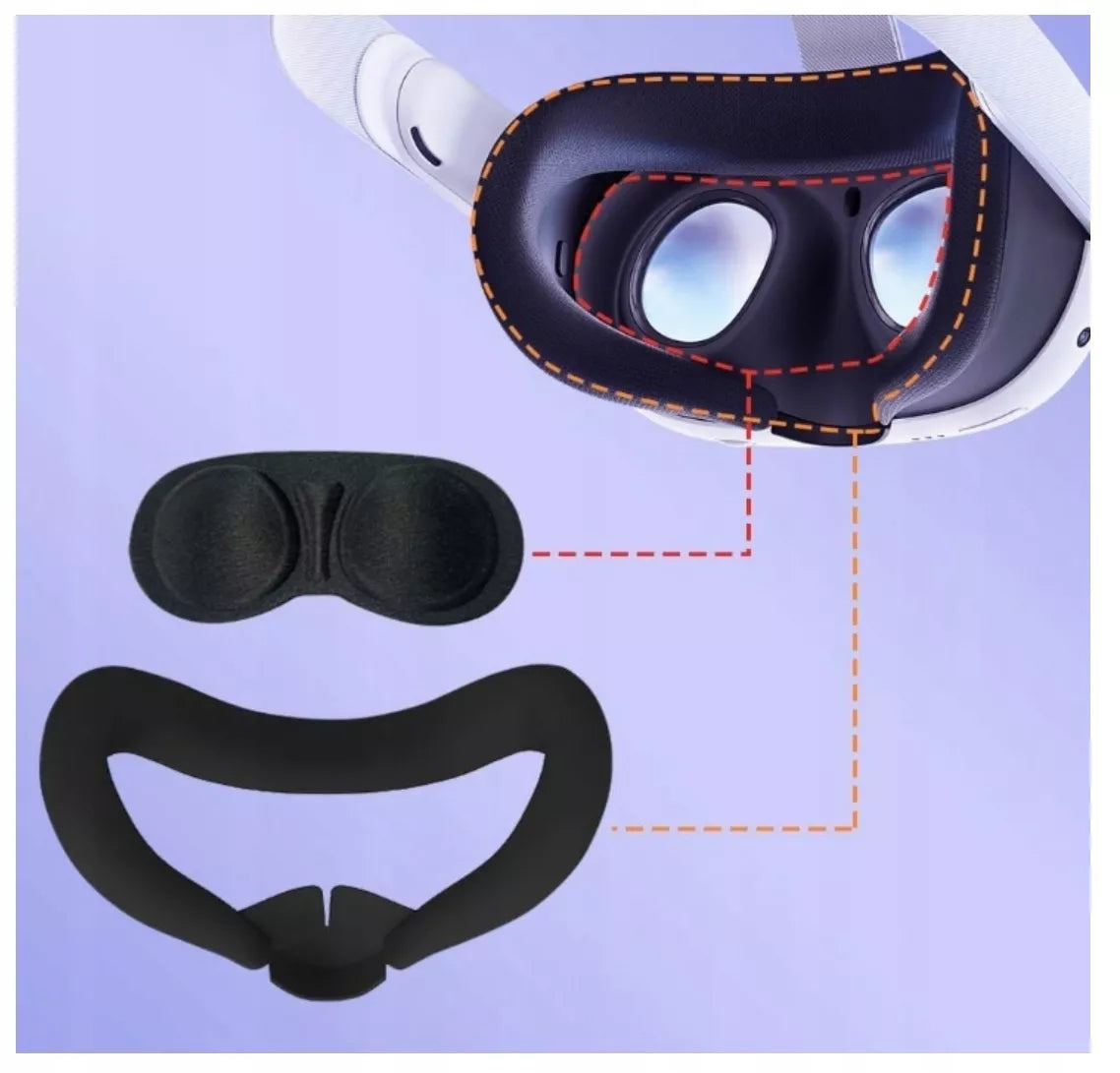Meta Quest 3 7in1 silikoninis apsaugos rinkinys VR akiniams