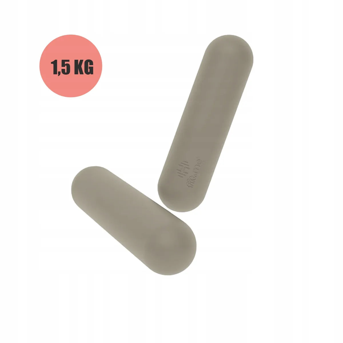 Treniruočių hantelių rinkinys Fit.Me 2x1,5 kg, skirtas pilatesui ir fitnesui