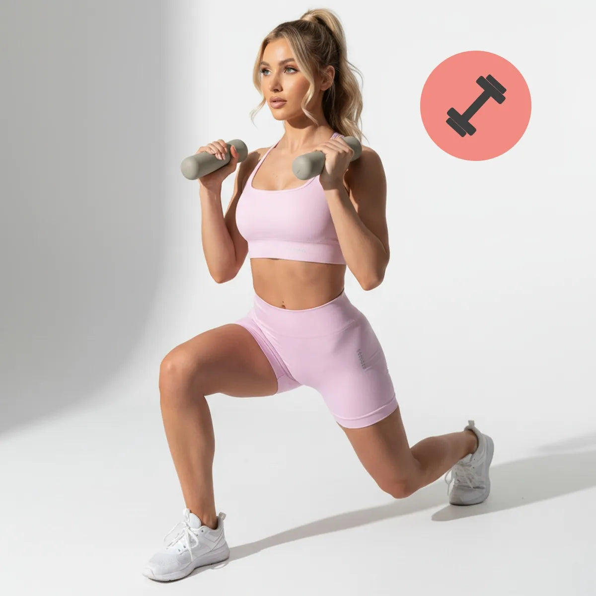Treniruočių hantelių rinkinys Fit.Me 2x1,5 kg, skirtas pilatesui ir fitnesui