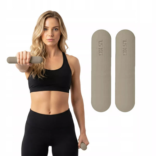 Treniruočių hantelių rinkinys Fit.Me 2x1,5 kg, skirtas pilatesui ir fitnesui