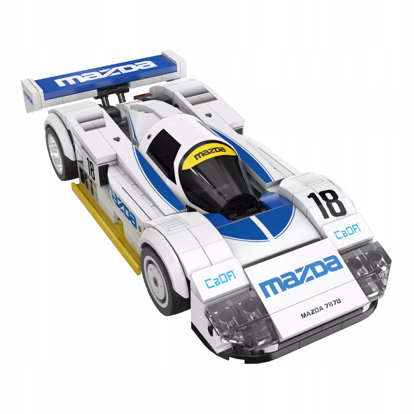 CaDA konstravimo rinkinys baltas sportinis automobilis Mazda