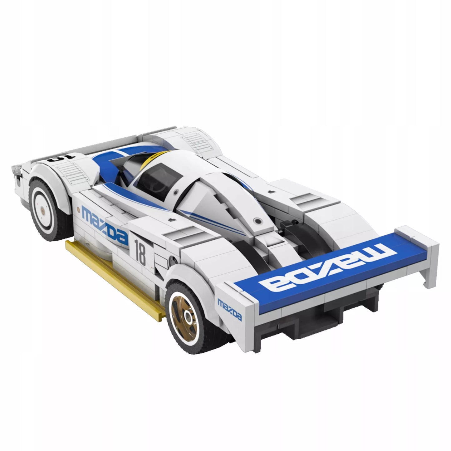 CaDA konstravimo rinkinys baltas sportinis automobilis Mazda