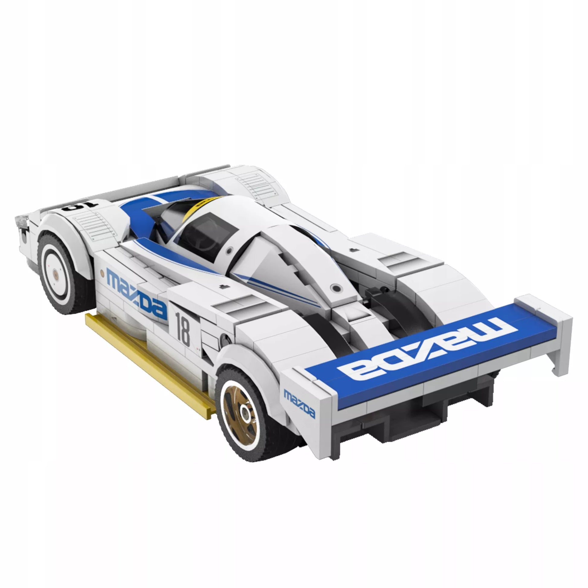 CaDA konstravimo rinkinys baltas sportinis automobilis Mazda