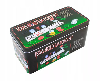 Texas pokerio žetonai – 2 kortų kaladės, Premium VIP komplektas, stiprus ir didelis