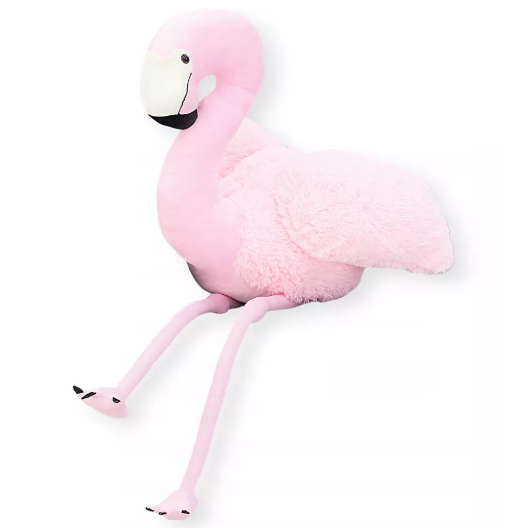 Gigantiškas žaislas pliušinis didelis rausvas lokys didelis flamingas 150 cm
