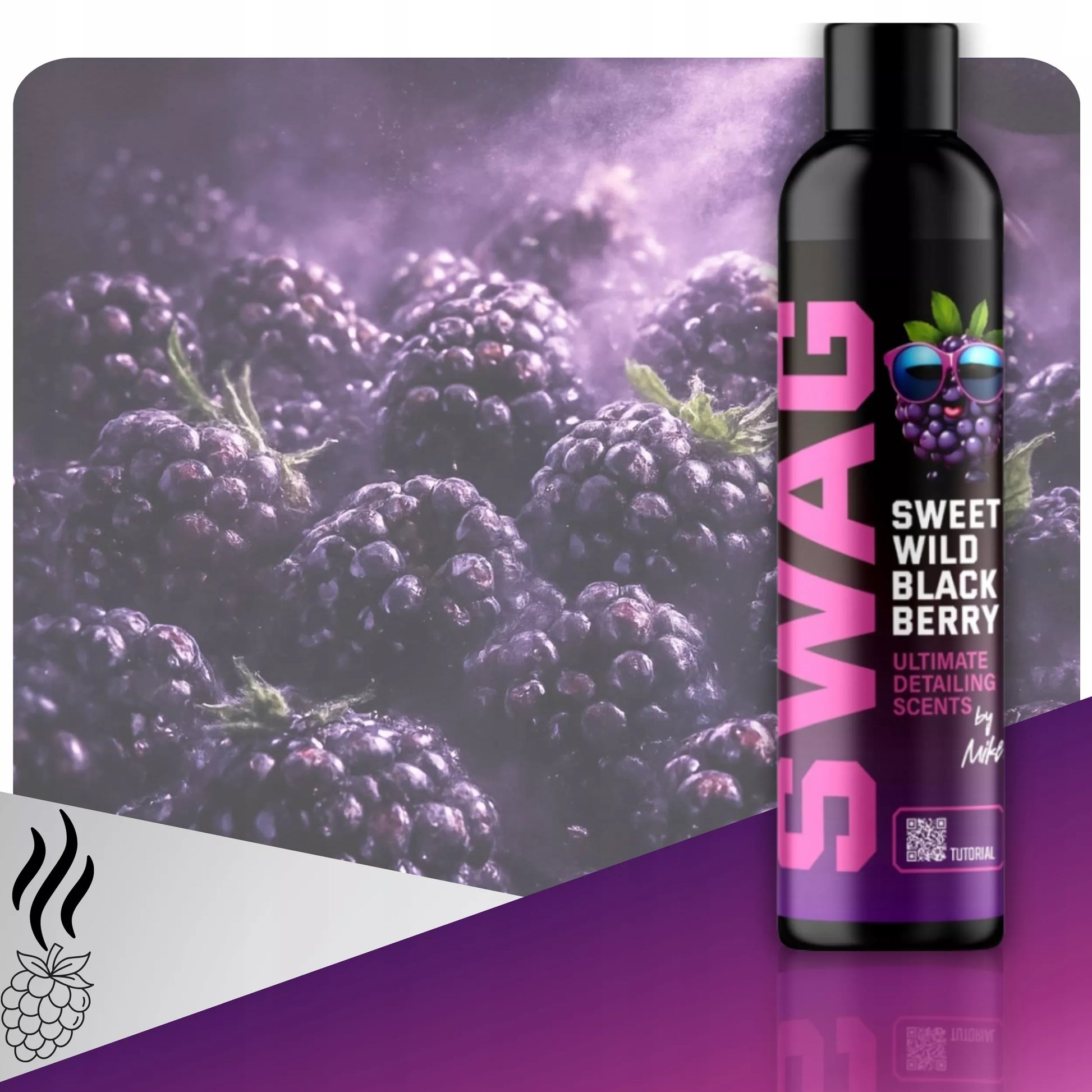 Automobilio kvepalai SWAG SWEET WILD BLACKBERRY gervuogių pakabukas