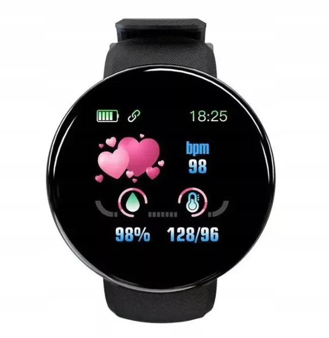 Moteriškas laikrodis / MK-Tech / SMARTWATCH / žingsniamatis / pulsometras / violetinis